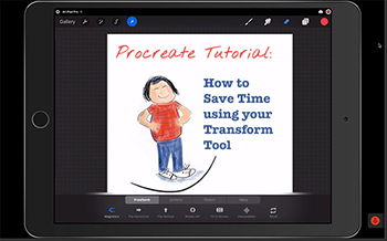 Procreate Tutorial How To Use The Transform Tool Instead Of Re Drawing