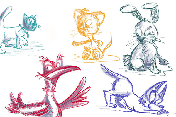 Cartooning Workshops: Five Animals in 5 Days